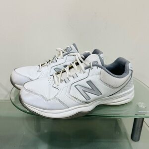 New Balance 411v1 Training Shoes, White, Men's Size‎ 10